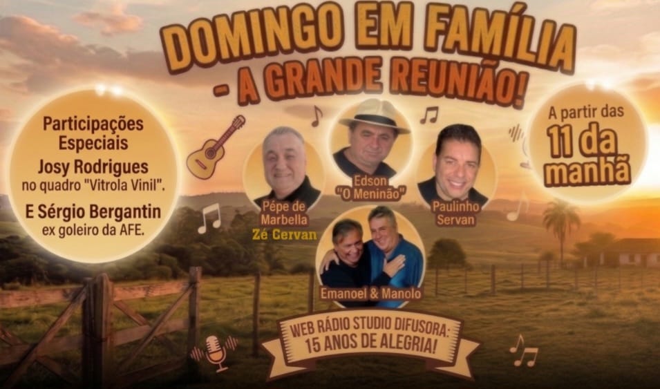 DOMINGO EM FAMILIA.